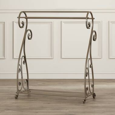 Wrought iron 2025 blanket rack